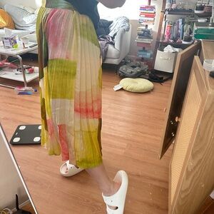 mango colorful maxi skirt light weight size 8